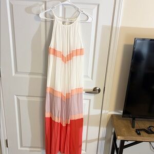 Main Strip Multicolor Maxi Dress